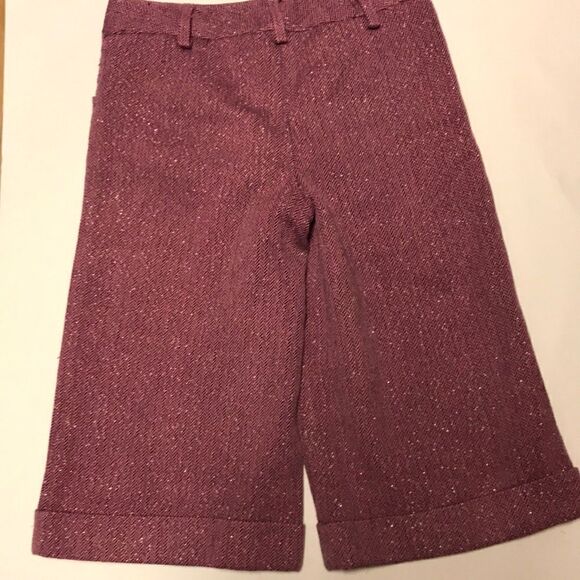 Talbots Herringbone Culottes Girls Size 7 Pink Vintage - Picture 9 of 16